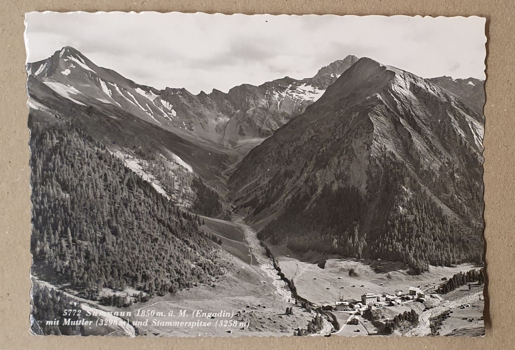 Ansichtskarten: 5 Ansichtskarten Samnaun 1959 – Gebraucht aus Kreuzlingen von Rschweiz1 4