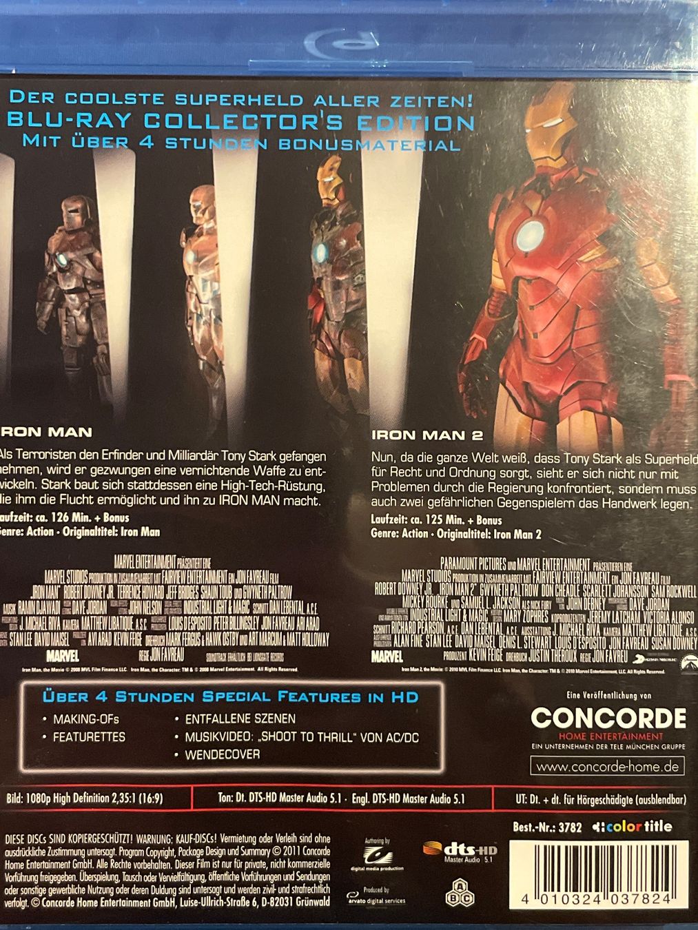 Tous les DVDs: Iron Man 1 + 2 – Neuf (Voir description) à Waldenburg par Gonzo8 1