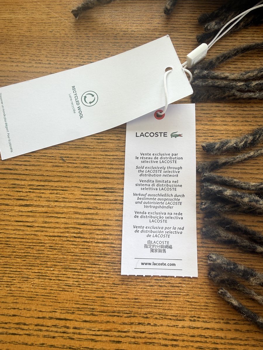 Lacoste Foulard & Sciarpe: Lacoste Woolschal Wool Scarf – Nuovo e nell'imballaggio originale da Solothurn venduto da jus_6kzj 3