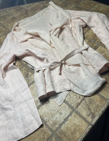 Giacca Camicia di  lino rosa tg S/M-chic per l’estate 