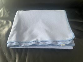 Fleecedecke, Kuscheldecke, Grösse 125 x 155 cm, hellblau
