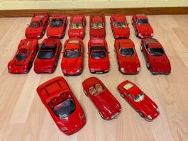 Gut erhaltene, gepflegte Sammlung von 15 Ferrari Modellen