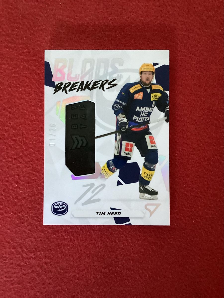 Sportzoo Carte collezionabili: Carte de Hockey Tim Heed Ambrì-Piotta Blades Breakers! – Nuovo e nell'imballaggio originale da La Chaux-de-Fonds venduto da Berry_2325
