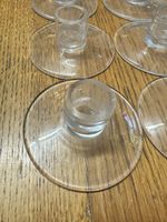 10 Glas Untersetzer mit Kerzenhalter, Glas, Vintage, 10er Se