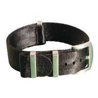 NATO Strap Seat Belt Armband 20 mm schwarz 8262