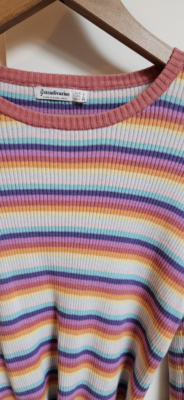 Stradivarius Pullover & Sweatshirts: Pullover Stradivarius gestreift – Gebraucht aus Rombach von ThriftBetter
