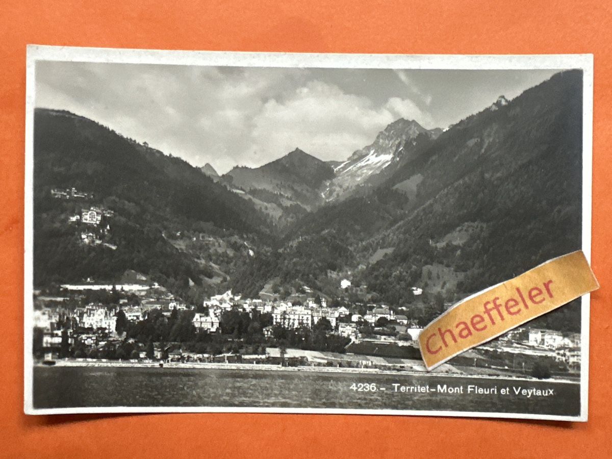Cartoline postali: 4236. - Territet - Mont Fleuri et Veytaux – Usato da Zürich venduto da Chaeffeler