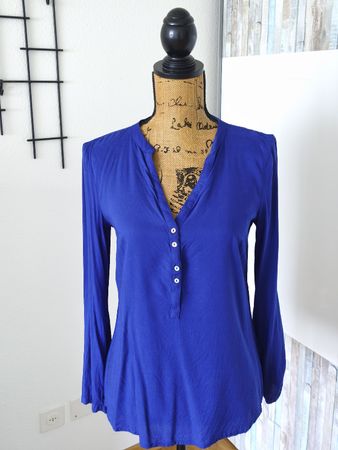 Esprit Damen Bluse, Grösse 34, Royal Blau, Top Zustand!