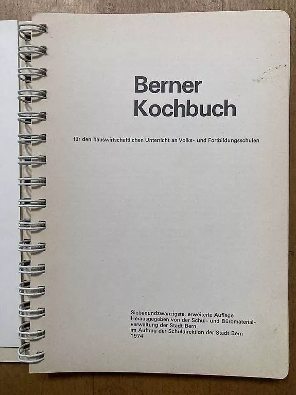 Libri: Berner Kochbuch – Usato da Riehen venduto da Albi2010 1
