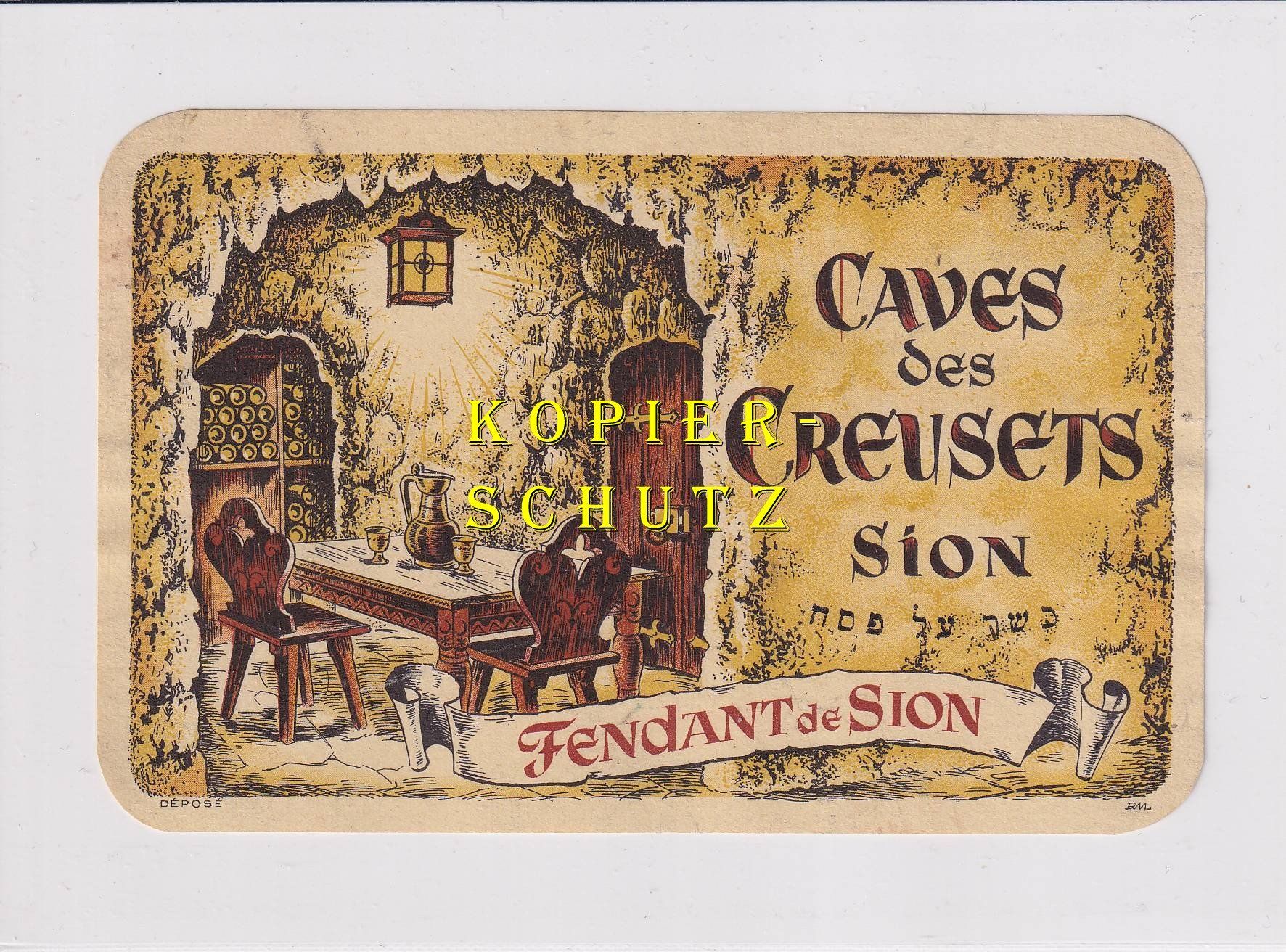 Papiere: Etikette - Fendant de Sion /bd – Gebraucht aus Hombrechtikon von Rudolf07