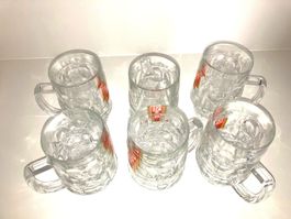 Vintage Eichhof Bierkrüge 70er Jahre (0,5L) Glas