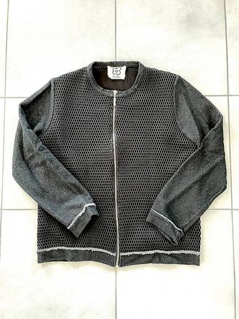 Petit blouson noir bimatière taille S