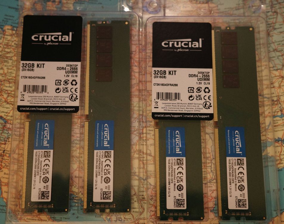 4x Crucial DDR4-2666 16GB | Kaufen auf Ricardo