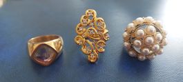 dekorative, extravagante Ringe