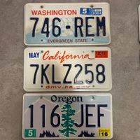 🇺🇸US Autoschild Westküste - Washington, Oregon, California