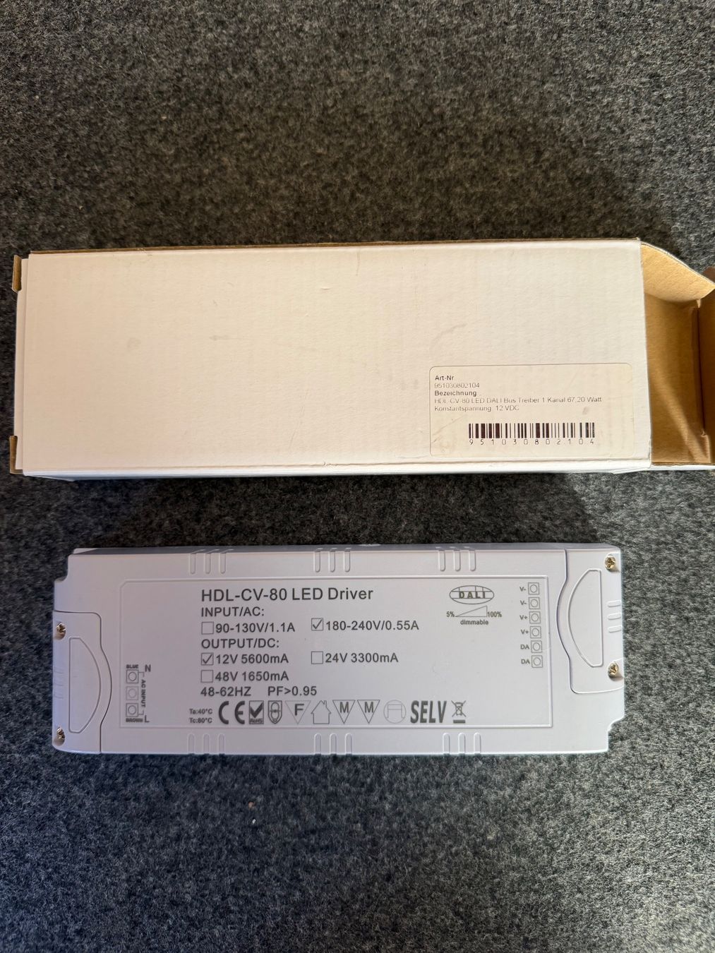 Elektronikbauteile: HDL-CV-80-Driver Dali 180-240V / 12V output – Neu (gemäss Beschreibung) aus Meierskappel von Abc_swiss_shop