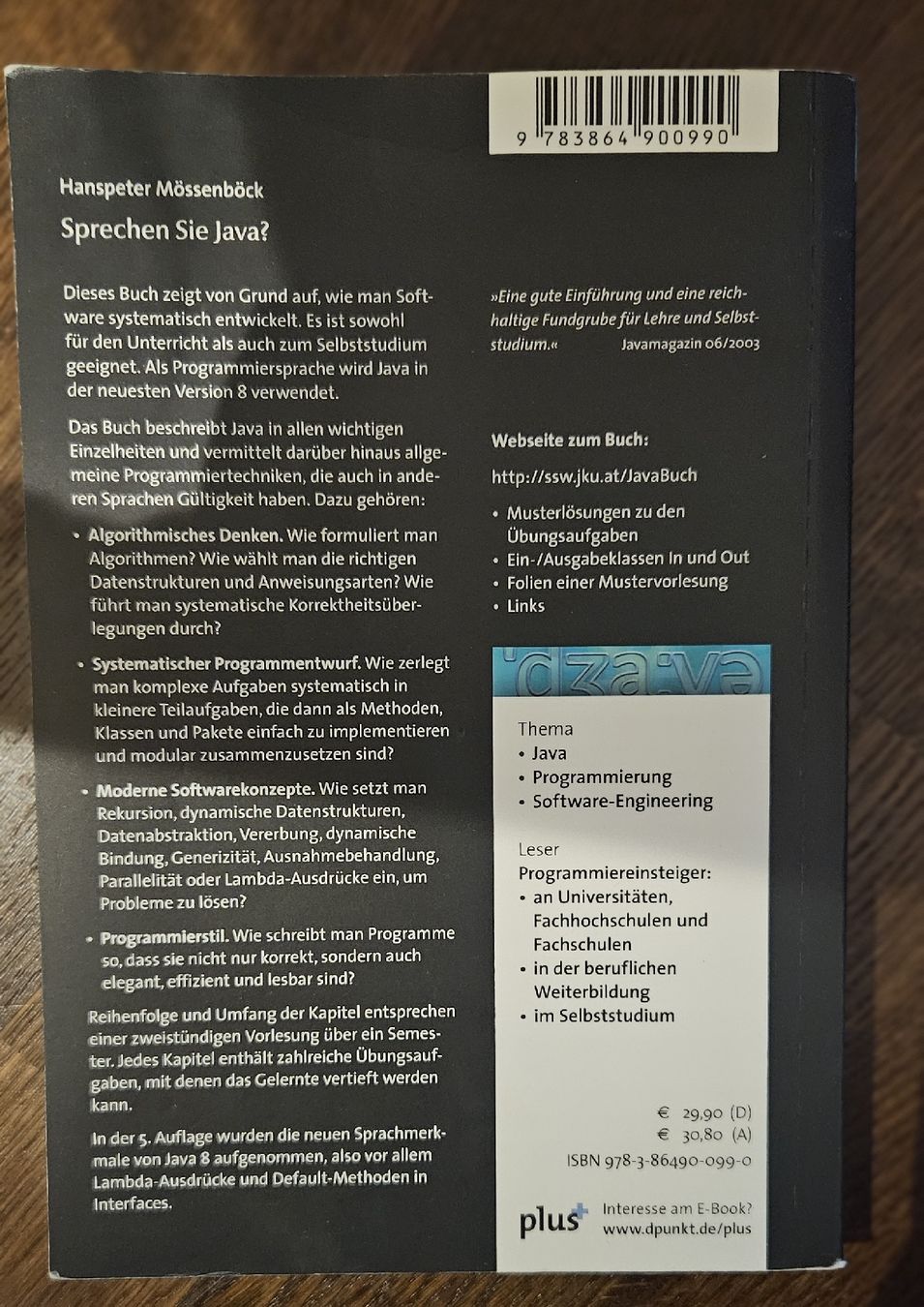Bücher: Java lernen: "Sprechen Sie Java?" 5. Auflage – Neu (gemäss Beschreibung) aus Frümsen von Milka11 1