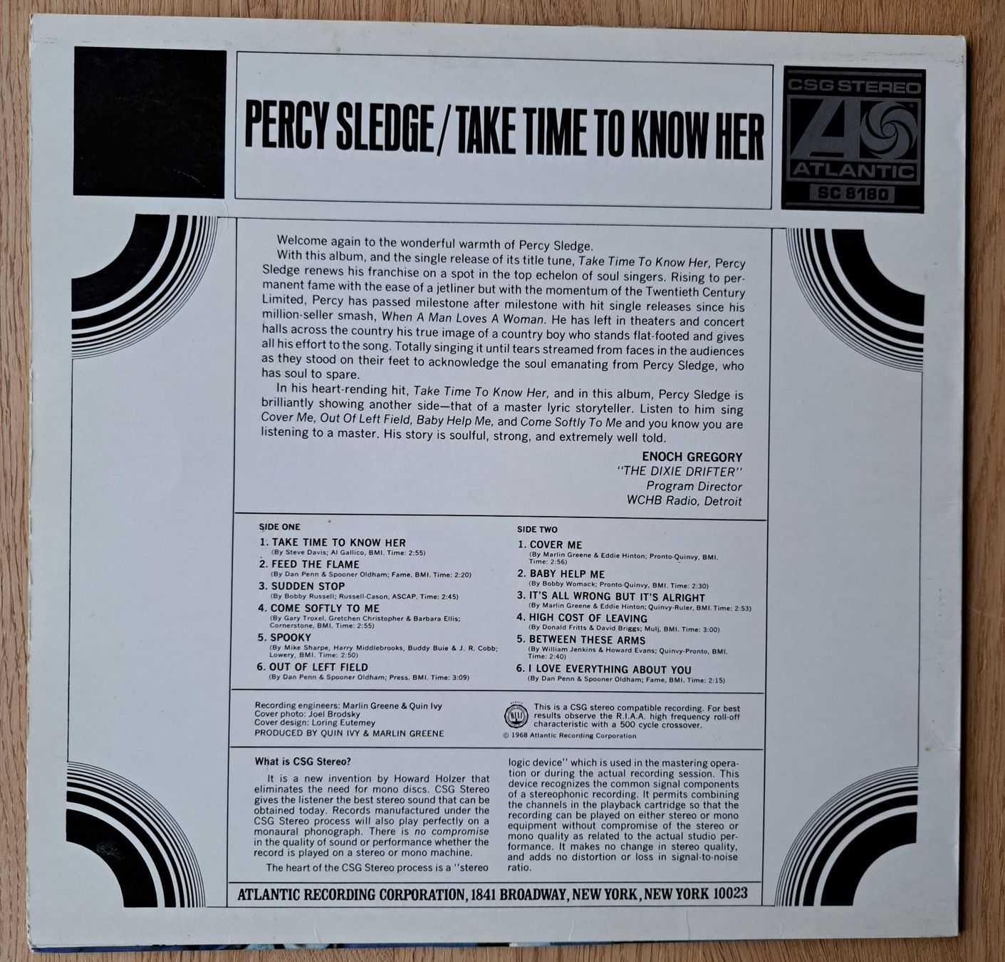 Dischi in vinile: Percy Sledge - Take time to know her – Usato da Meggen venduto da Ricardokoch 1