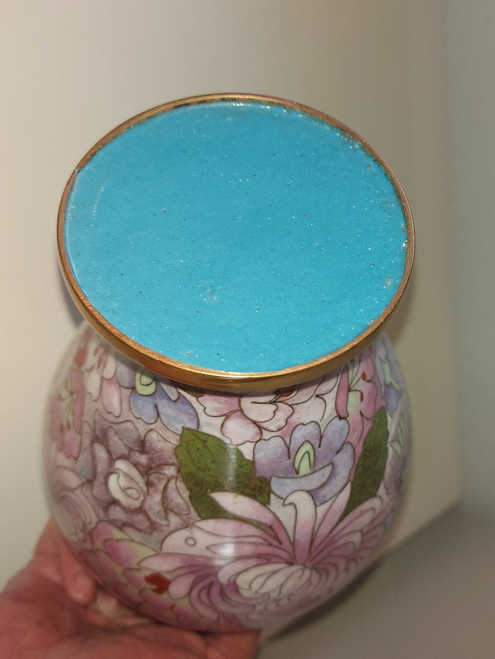 Vasen & Gefässe: Schöne Cloisonné Vase, Email, China, Blumenmuster – Gebraucht aus Schlieren von Svenja7 8