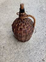 Korb- Schnapsflasche, für Schnaps oder zu Dekoration