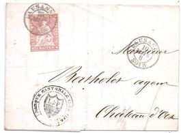 RAPPEN No. 24G sur lettre de LAUSANNE à CHÂTEAU D' OEX