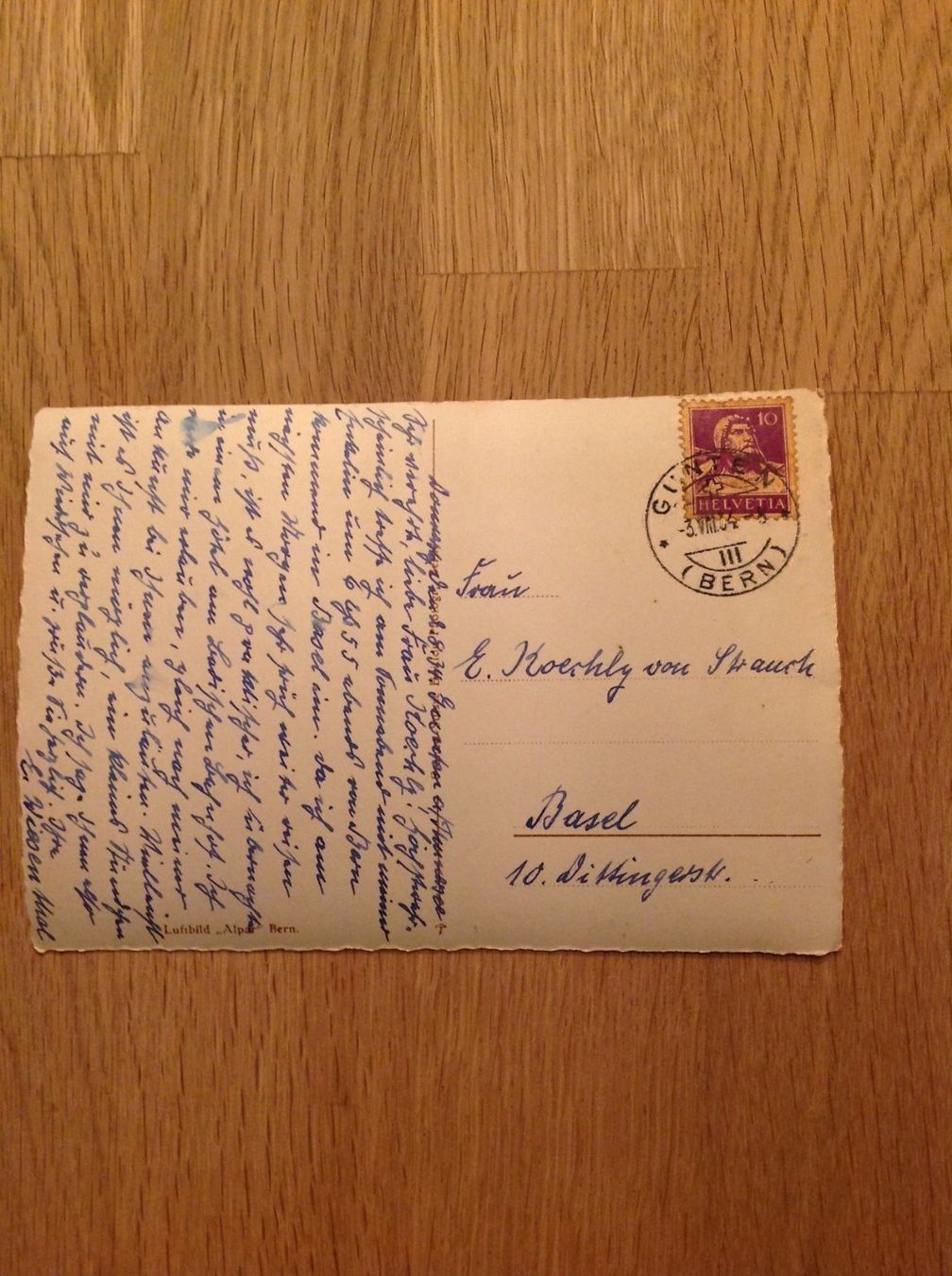 Ansichtskarten: Jolie carte postale vues aériennes – Gebraucht aus Villars-sur-Glâne von Graca03 2