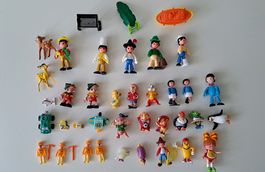 Vintage - Lot allerlei bunte  Spielfiguren