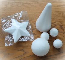 Styroporkugel Stern Kegel Set ★ Neu ★Bastelset basteln Deko