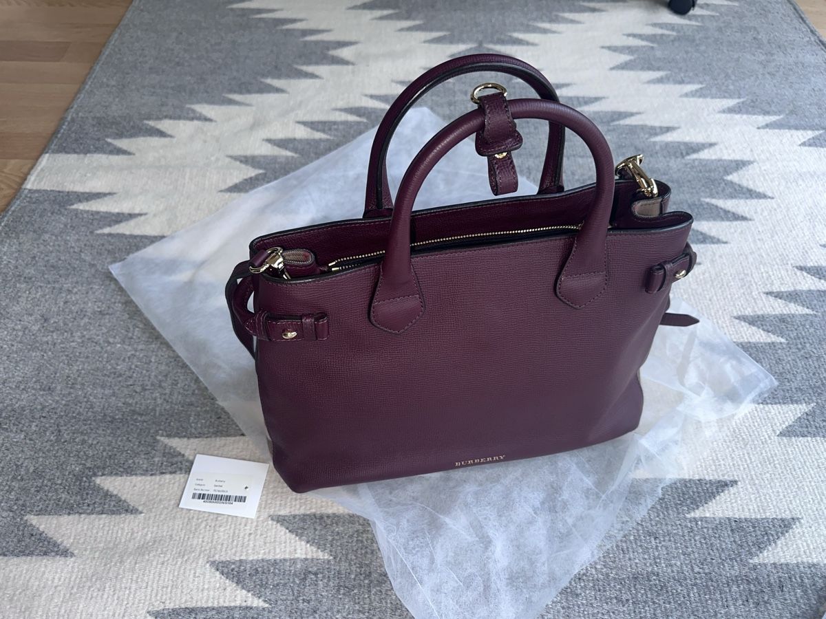 Burberry Borse da donna: Burberry bag - Banner leather and canvas – Usato da Laupen BE venduto da Smythe