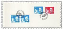 SCHWEDEN NEUE TRONFOLGE 1980 BROSCHÜRE SONDERSTEMPEL -CH1137