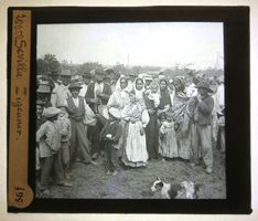 Glasdia Spanien: Sevilla - Zigeuner, um 1910