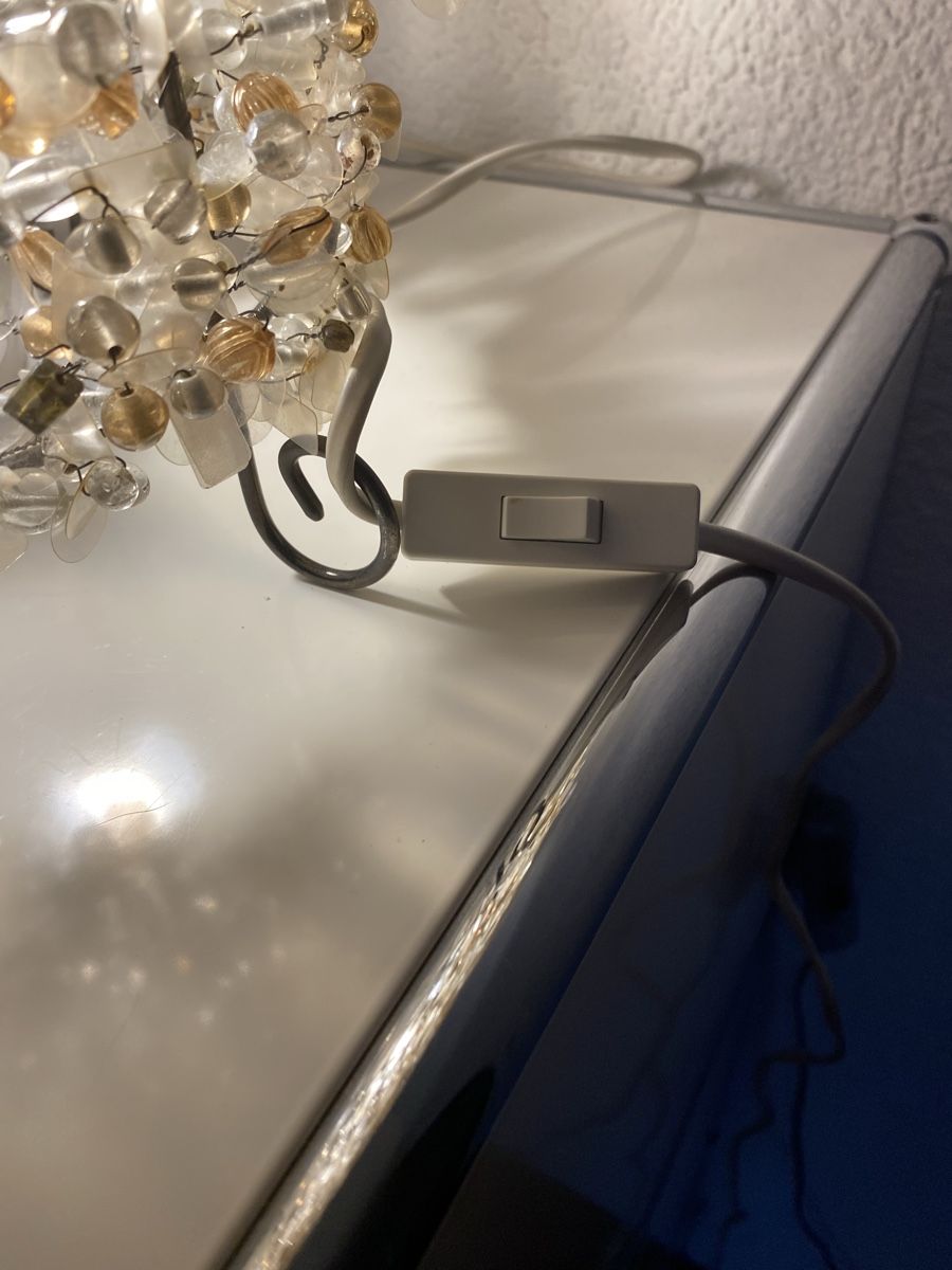 Lampen: Tischlampe, Metall mit Perlen – Gebraucht aus Zürich von eileenchen1 2