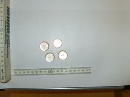 4 Knöpfe Ø 24 mm Kunststoff Rosa
