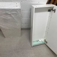 2 x IKEA GODMORGON Wandschrank, Hochglanz weiss, 40x14x96 cm