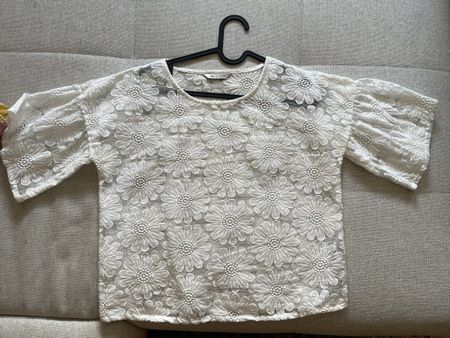 M&S Collection lace blouse white size M used
