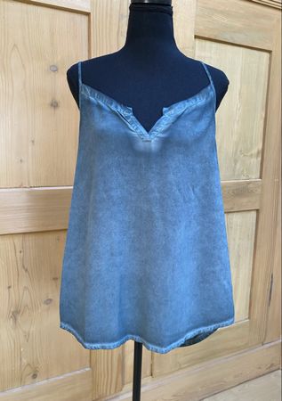Nile Top blau Viskose Grösse M Neu