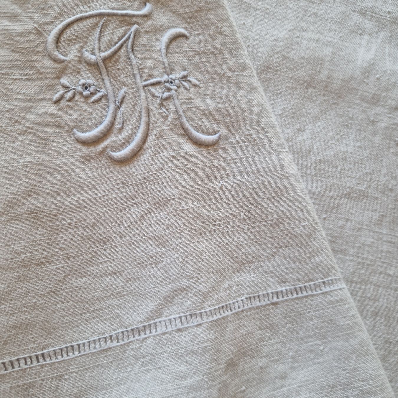 Biancheria da letto: Leinentuch beige gebraucht – Usato da Gwatt (Thun) venduto da Letzte-Chance-III 2