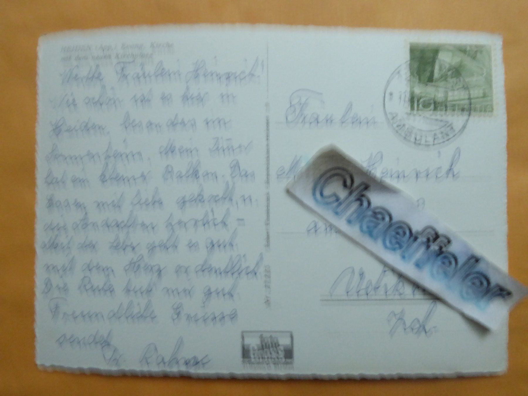 Cartoline postali: Heiden, Evang. Kirche mit dem neuen – Usato da Zürich venduto da Chaeffeler 1