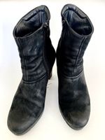 Paul Green Stiefeletten Leder Schwarz Gr. 39/40 Top!