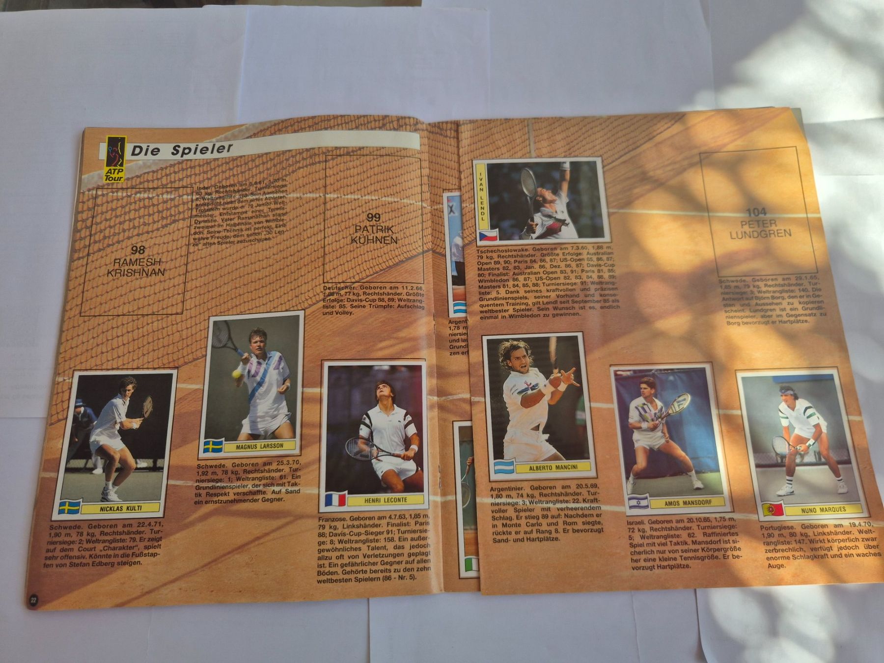 Panini Carte collezionabili: Panini Tennis Album – Usato da Opfikon venduto da Steins_Siedlung 5