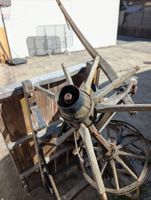 Leiterwagen, Bollerwagen defekt, Wagenrad und Auflage ganz