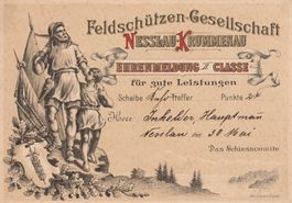 Ehrenmeldung Nesslau-Krummenau ca. 1900