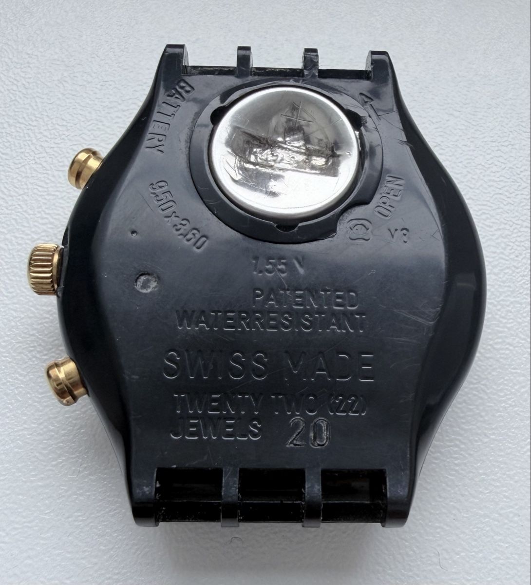 Swatch Uhren: Swatch Display Dummy Chronograph - Kunststoffgehäuse – Gebraucht aus Sissach von Valeriika 1