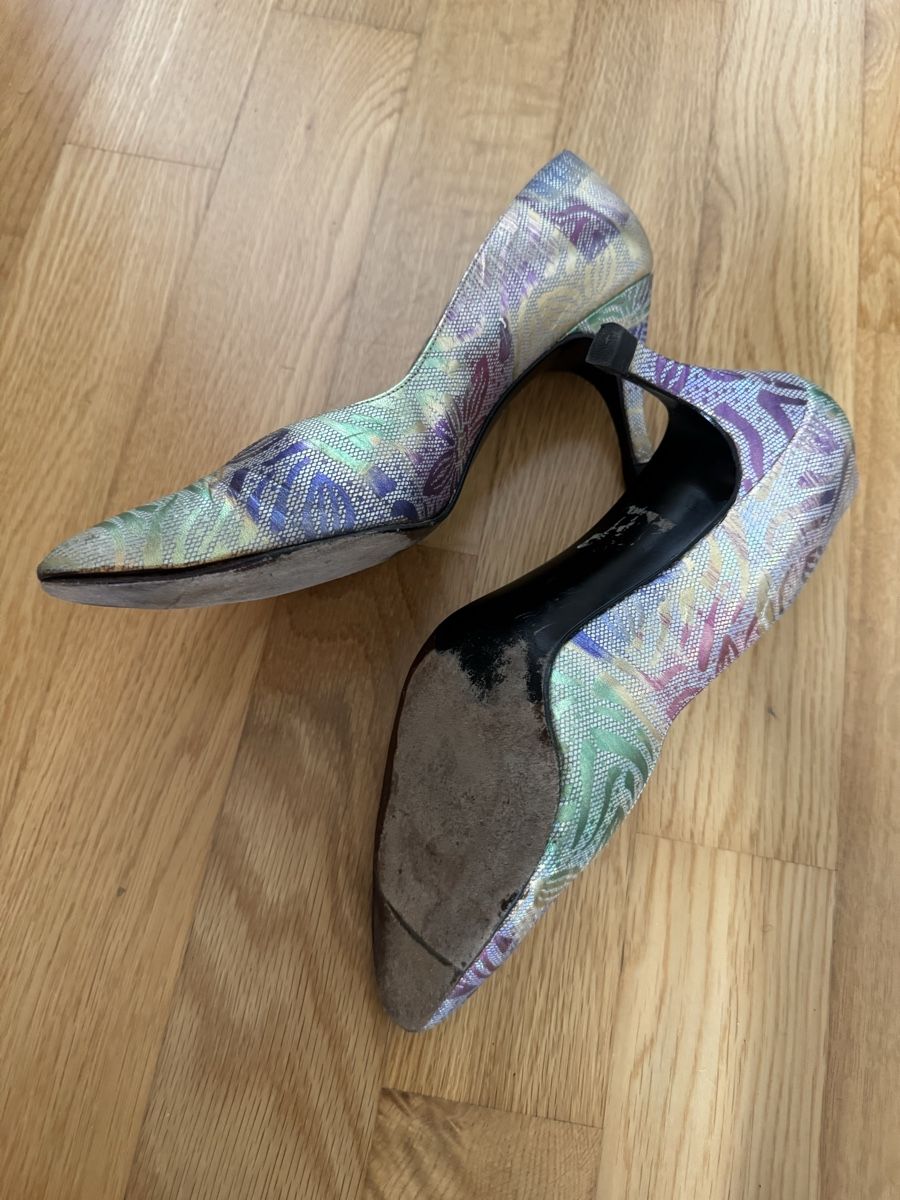 Stuart Weitzman Scarpe da donna: Stuart Weitzman Pumps Gr. 38.5 Vintage bunt – Usato da Lanzenhäusern venduto da Galaa 2