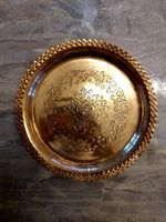 Antikes Deko Tablett Messing Handarbeit orientalisch Vintage