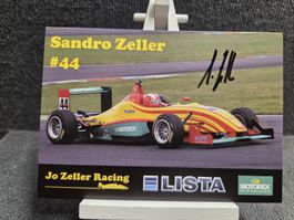 Original Signiert vom Sandro Zeller Schweizer Rennfahrer 