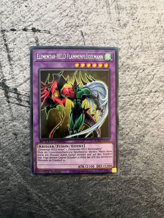 Elementar-HELD Flammenflügelmann (SGX1-DEA21), Secret Rare 1