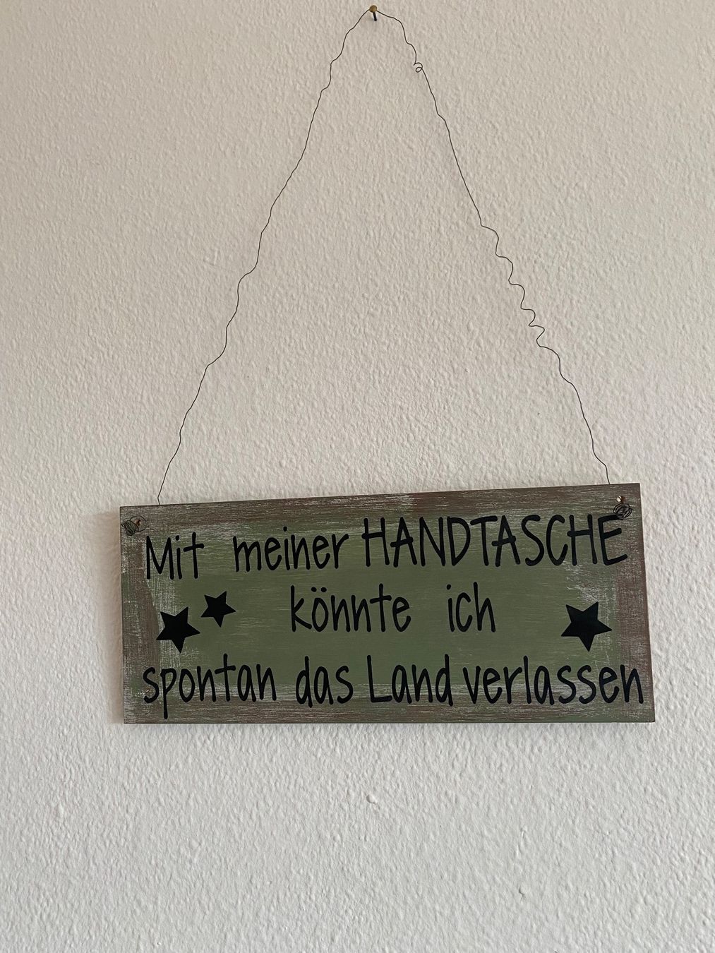 Insegne: Shabby Chic Schild Holz 35x15cm – Usato da Schönenberg ZH venduto da Pfupfli1