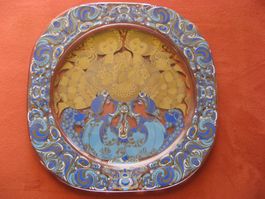 Rosenthal Kristallglas Weihnachtsteller 1980 Bjorn Wiinblad