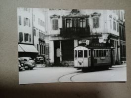 Ak Repro Tram La Chaux de Fonds Foto de Roche